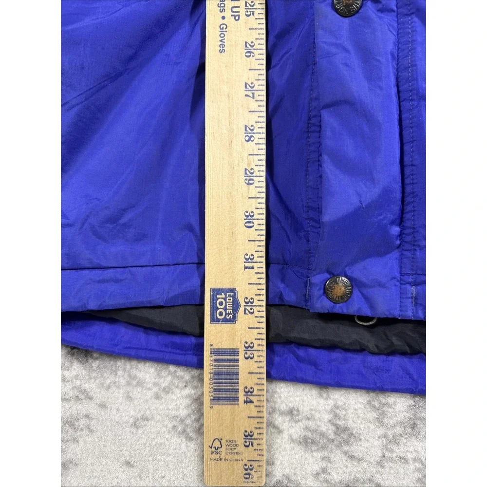 North Face Jacket Mens Size Large Blue Full Zip Snap Gore-tex Hooded Outdoors‎